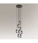 Lampy wiszące LED - Shilo FUROKU 8xLED 600lm CRI90 czarny wisząca 7952 - produkt 1