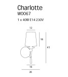 Kinkiety - Maxlight Kinkiet Charlotte W0067 - product 3