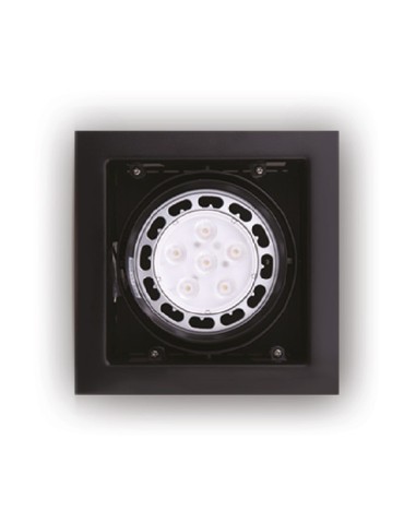 Maxlight Oprawa Wpustowa Matrix I Czarna Ar111 GU10 230V H0048