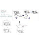 Lampy podtynkowe kwadratowe - Maxlight Oprawa Wpustowa Matrix I Czarna Ar111 GU10 230V H0048 - product 2