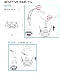 Lampy podtynkowe kierunkowe - Maxlight Oprawa Wpustowa Fine Okrągła Chrom H0038 - produkt 3