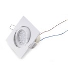 Lampy podtynkowe kwadratowe - Maxlight Oprawa Wpustowa Fine Kwadratowa Biała H0039 - produkt 1