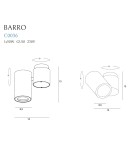 Reflektory sufitowe - Maxlight Lampa Sufitowa Barro I Biała C0036 - product 4