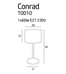 Lampy stołowe z abażurem - Maxlight CONRAD T0010 Stołowa - product 3