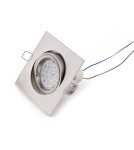 Lampy podtynkowe kwadratowe - Maxlight Oprawa Wpustowa Fine Kwadratowa Metal Szczotkowany H0040 - produkt 5