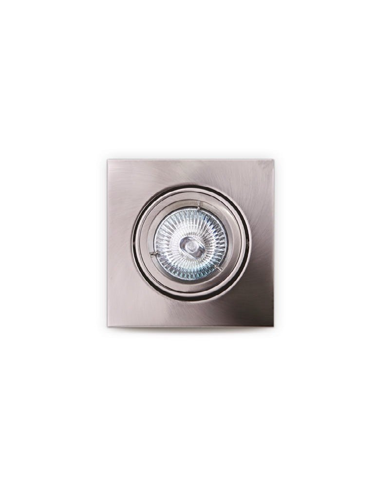 Maxlight Oprawa Wpustowa Fine Kwadratowa Metal Szczotkowany H0040