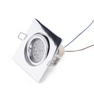 Lampy podtynkowe kwadratowe - Maxlight Oprawa Wpustowa Fine Kwadratowa Chrom H0041 - produkt 1