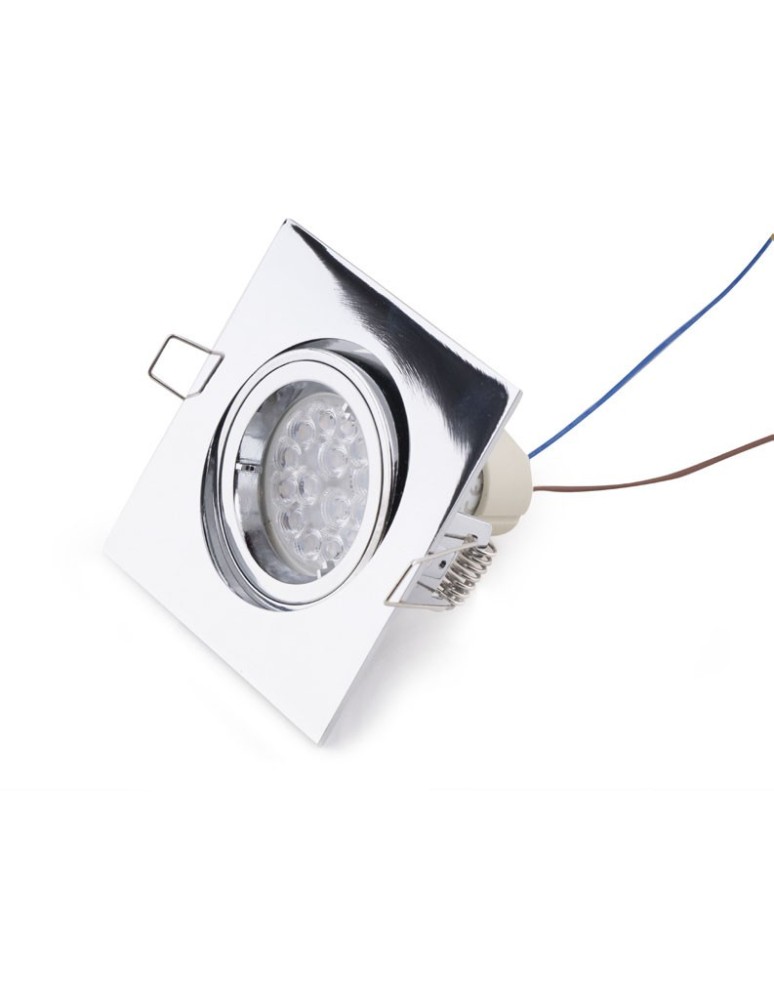 Maxlight Oprawa Wpustowa Fine Kwadratowa Chrom H0041