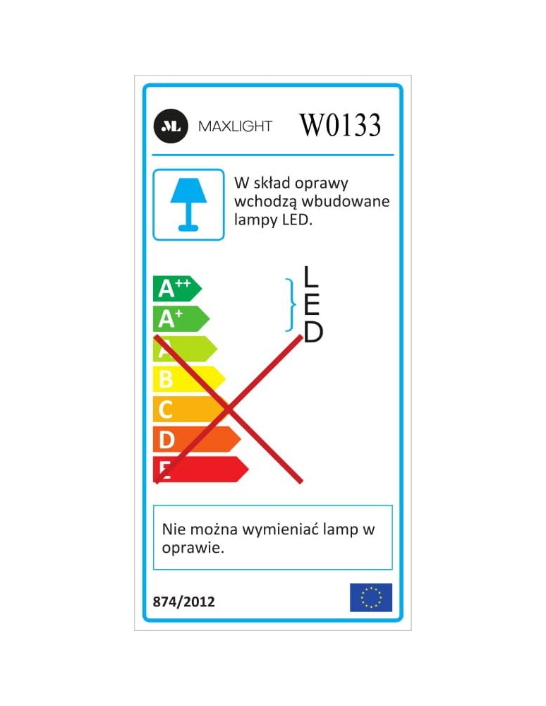 Kinkiety - Maxlight SALVADOR IP54 W0133 Kinkiet - produkt kolory-swiatla.pl 5