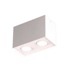 Oprawy sufitowe na wymienne źródło światła - Maxlight Lampa Sufitowa Basic Square Biała Podwójna C0088 - product 1
