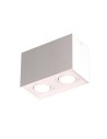 Maxlight Lampa Sufitowa Basic Square Biała Podwójna C0088