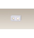 Oprawy sufitowe na wymienne źródło światła - Maxlight Lampa Sufitowa Basic Square Biała Podwójna C0088 - product 2