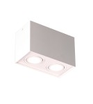 Oprawy sufitowe na wymienne źródło światła - Maxlight Lampa Sufitowa Basic Square Biała Podwójna C0088 - product 3