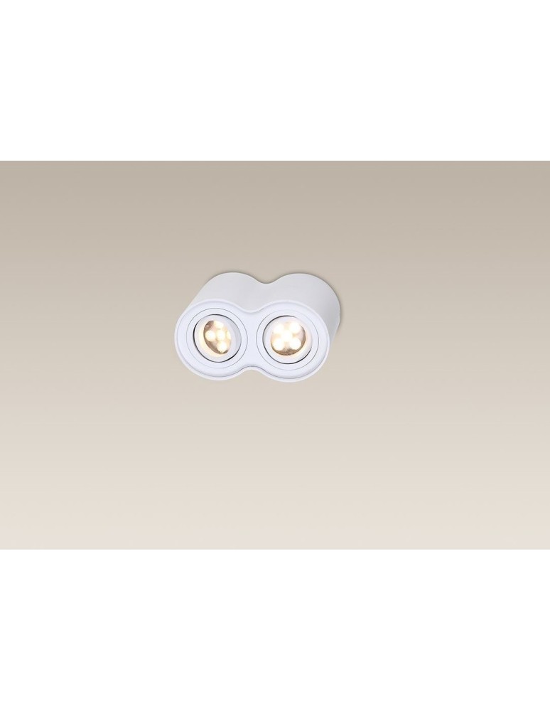 Maxlight Lampa Sufitowa Basic Round Biała Podwójna C0085
