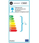 Oprawy sufitowe na wymienne źródło światła - Maxlight Lampa Sufitowa Basic Round Biała Podwójna C0085 - produkt 4