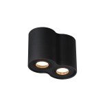 Oprawy sufitowe na wymienne źródło światła - Maxlight Lampa Sufitowa Basic Round Czarna Podwójna C0086 - product 1