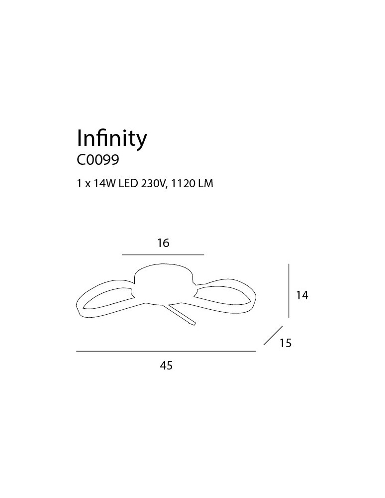 Lampy sufitowe - Maxlight Plafon Infinity C0099 - product kolory-swiatla.pl 3
