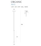Lampy wiszące sople - Maxlight Lampa Wisząca Organic I Chrom P0172 - produkt 3