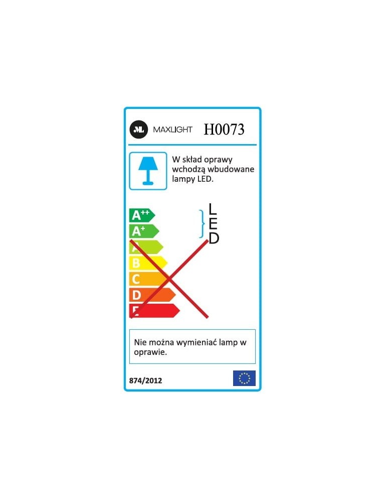 Maxlight Oprawa Schodowa Time Kwadratowa IP54 H0073