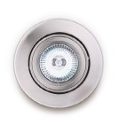 Lampy podtynkowe - oczka - Maxlight Oprawa Wpustowa Fine Okrągła Metal Szczotkowany H0037 - produkt 1