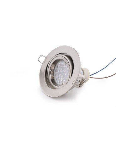 Maxlight Oprawa Wpustowa Fine Okrągła Metal Szczotkowany H0037 - produkt 2