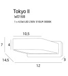 Kinkiety nowoczesne - Maxlight Kinkiet Tokyo II Biały W0168 - product 4