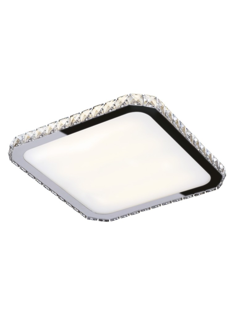 Lampy sufitowe glamour - Maxlight Plafon Prezzio Kwadrat 44x44 cm 24W C0118 - produkt kolory-swiatla.pl 1