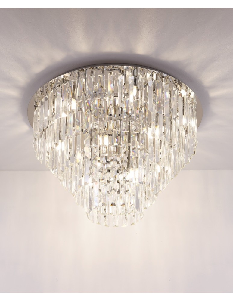 Lampy sufitowe z kryształami - Maxlight Plafon Monaco Ø 60 cm C0137 - produkt kolory-swiatla.pl 2