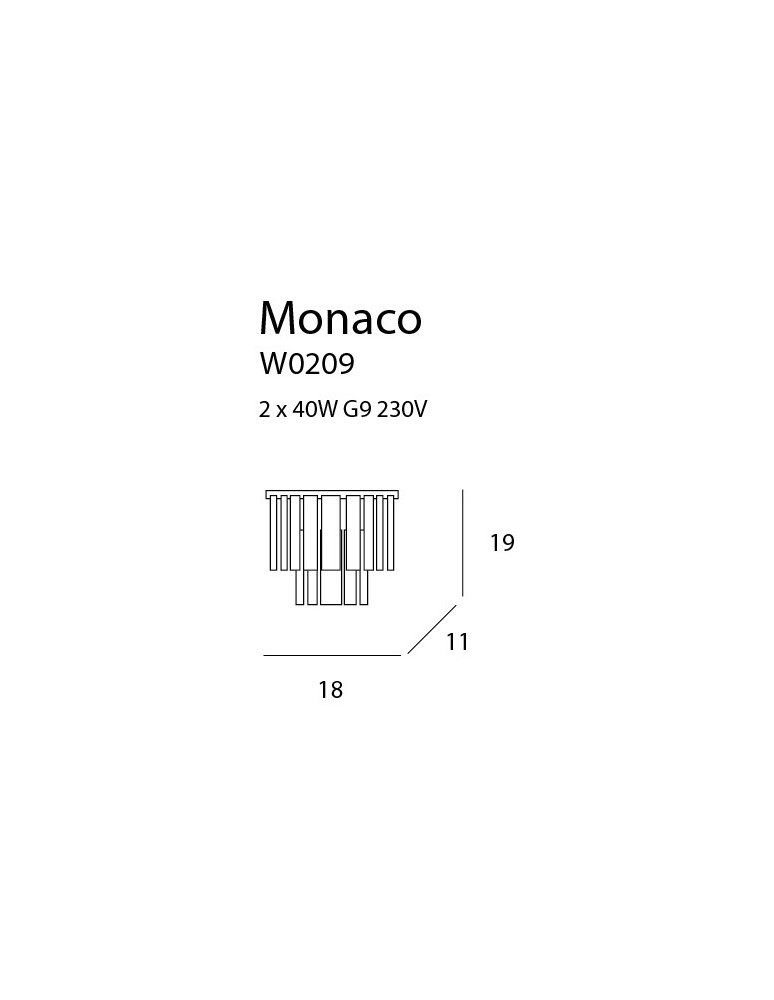 Maxlight Kinkiet Monaco W0209