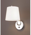Kinkiety z abażurem - Maxlight Kinkiet Chicago Chrom + Biały Abażur W0195 - produkt 2
