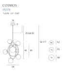 Lampy wiszące - Maxlight Lampa Wisząca Cosmos P0378 - product 4