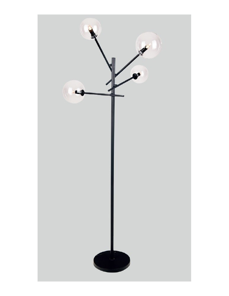 Lampy podłogowe czarne - Maxlight Lampa Podłogowa Lollipop Black F0051 - produkt kolory-swiatla.pl 2