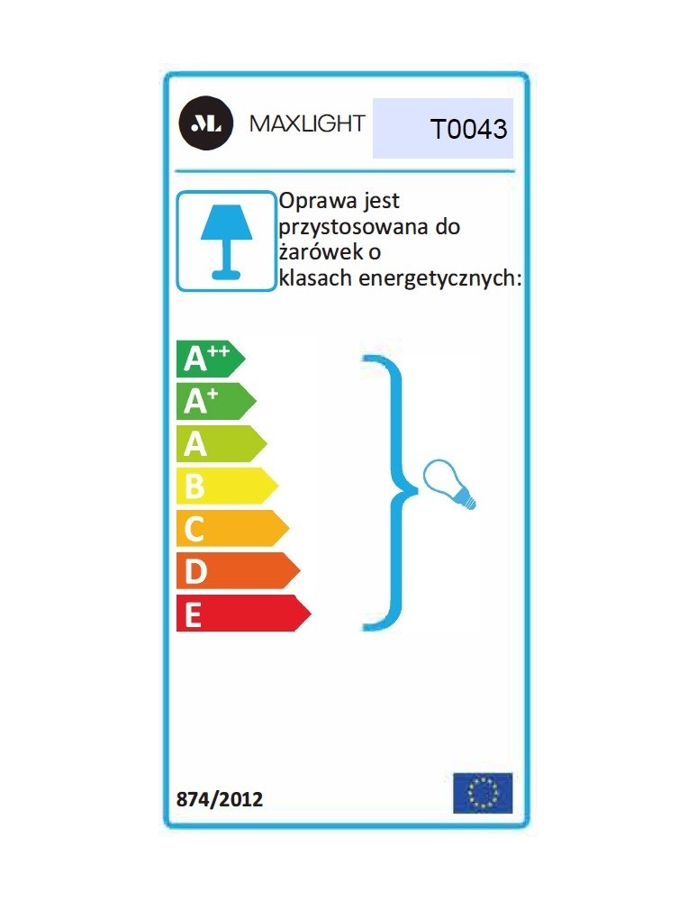 Maxlight Lampa Stołowa Lollipop Black T0043