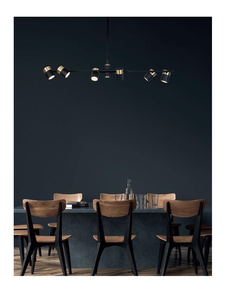 Maxlight Lampa Wisząca Puma 6 GU10 P0409