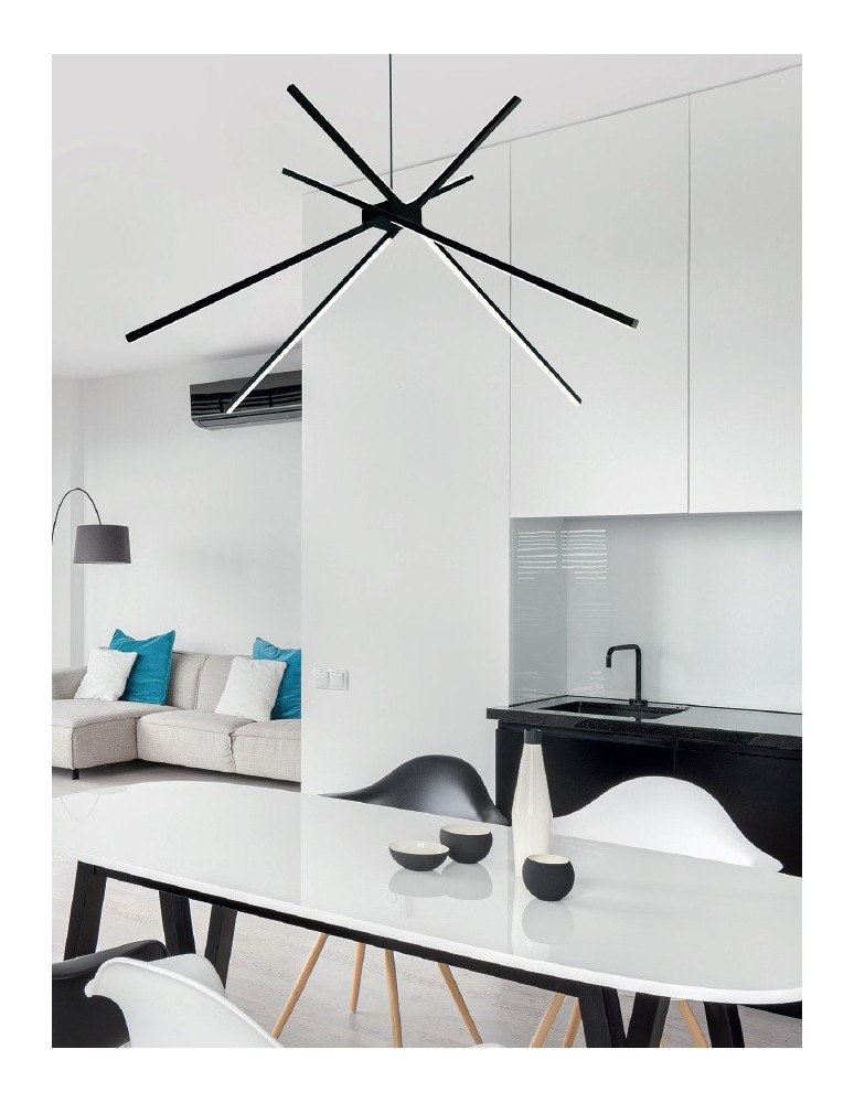 Maxlight Lampa Wisząca Spider Black P0412