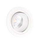 Lampy podtynkowe okrągłe - Maxlight Oprawa Wpustowa Hiden Biała IP32 H0109 - product 3