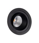 Lampy podtynkowe okrągłe - Maxlight Oprawa Wpustowa Hiden Czarna IP32 H0110 - product 1