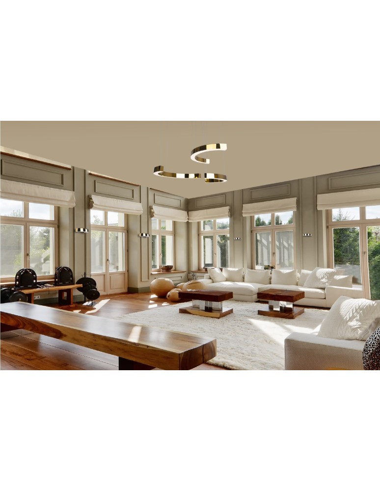 Kinkiety designerskie - Maxlight Kinkiet Lotus 7W Złoty W0276 - produkt kolory-swiatla.pl 2