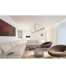 Lampy wiszące designerskie - Maxlight Lampa Wisząca Lozanna 18W Złota P0390 - produkt 2