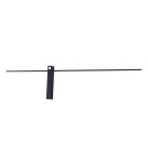 Kinkiety designerskie - Maxlight Kinkiet Sabre 91 cm Czarny IP23, Ściemnialny Z Włącznikiem Dotykowym w0283 - produkt 1