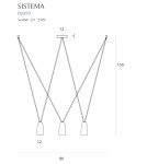 Lampy wiszące - Maxlight Lampa Wisząca Sistema III P0399 - produkt 4