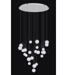 Lampy wiszące LED - Maxlight Lampa Wisząca Zoe 24X1,5W Chromowa P0386 - produkt 3