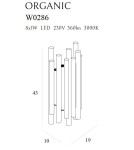 Kinkiety tuby - Maxlight Kinkiet Organic Czarny W0286 - produkt 3