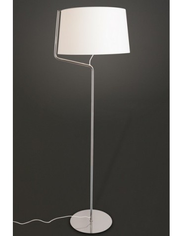 Maxlight Lampa Podłogowa Chicago Chrom + Biały Abażur F0037 - produkt 2