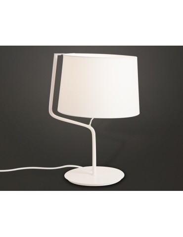 Maxlight Lampa Stołowa Chicago Biała + Biały Abażur T0028 - produkt 2