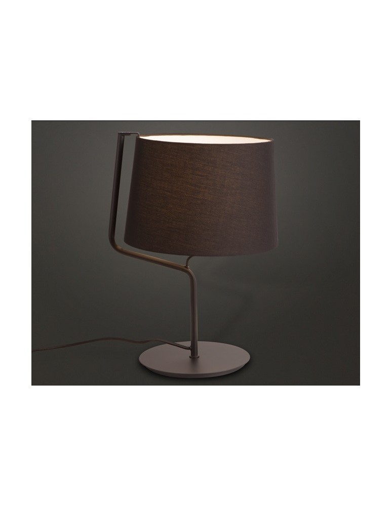 Maxlight Lampa Stołowa Chicago Czarna + Czarny Abażur T0029