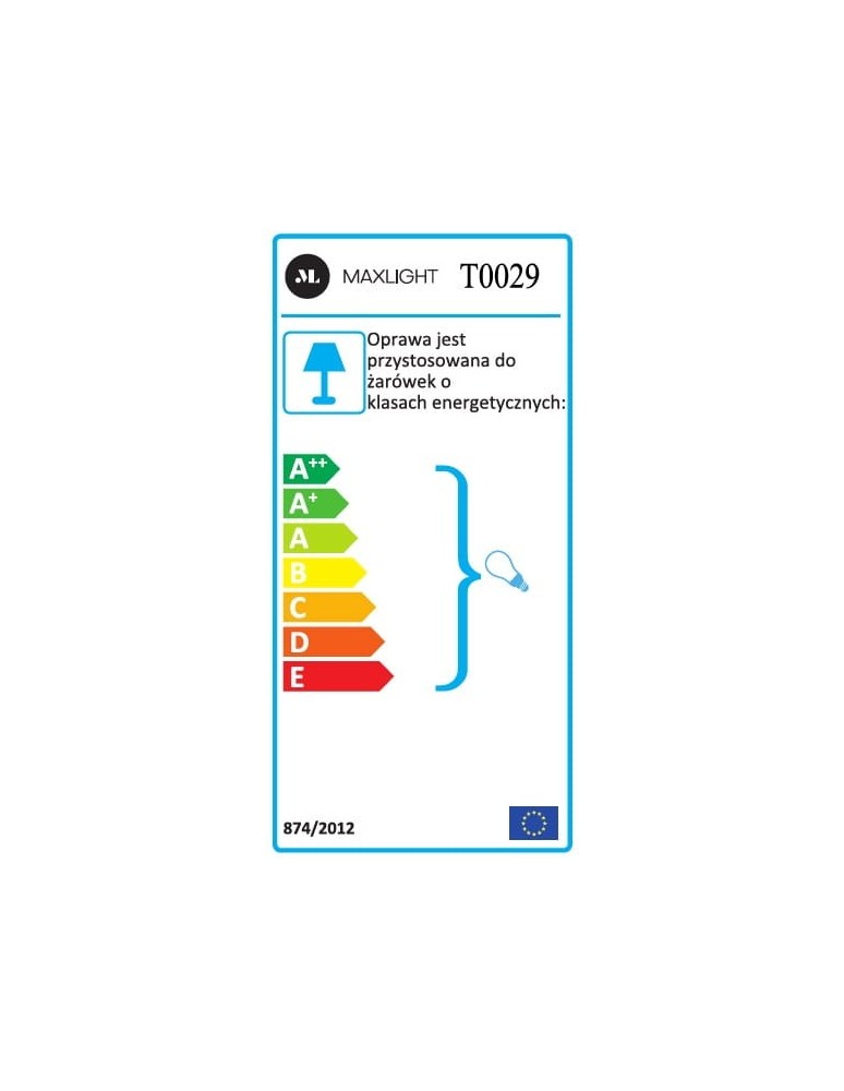 Maxlight Lampa Stołowa Chicago Czarna + Czarny Abażur T0029