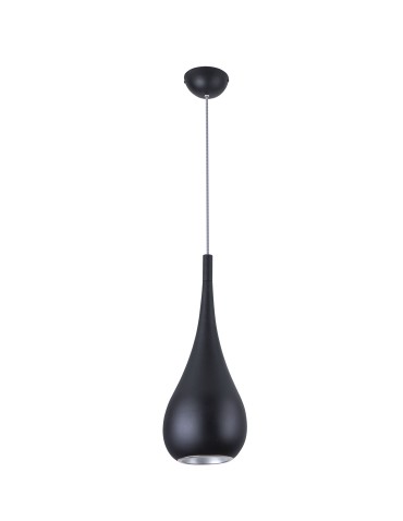 Maxlight Drop Wisząca Czarny 20cm 1xE27 P0233
