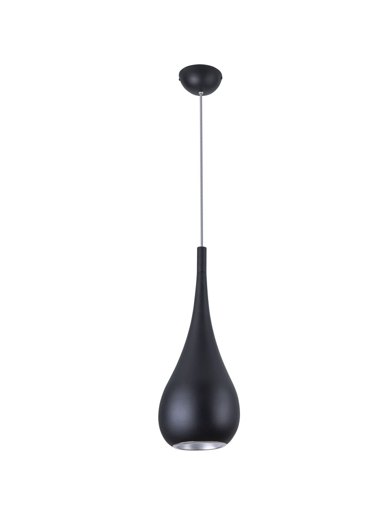 Maxlight Drop Wisząca Czarny 20cm 1xE27 P0233