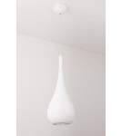 Lampy wiszące pojedyncze - Maxlight Drop Wisząca Biały 20cm 1xE27 P0235 - produkt 1